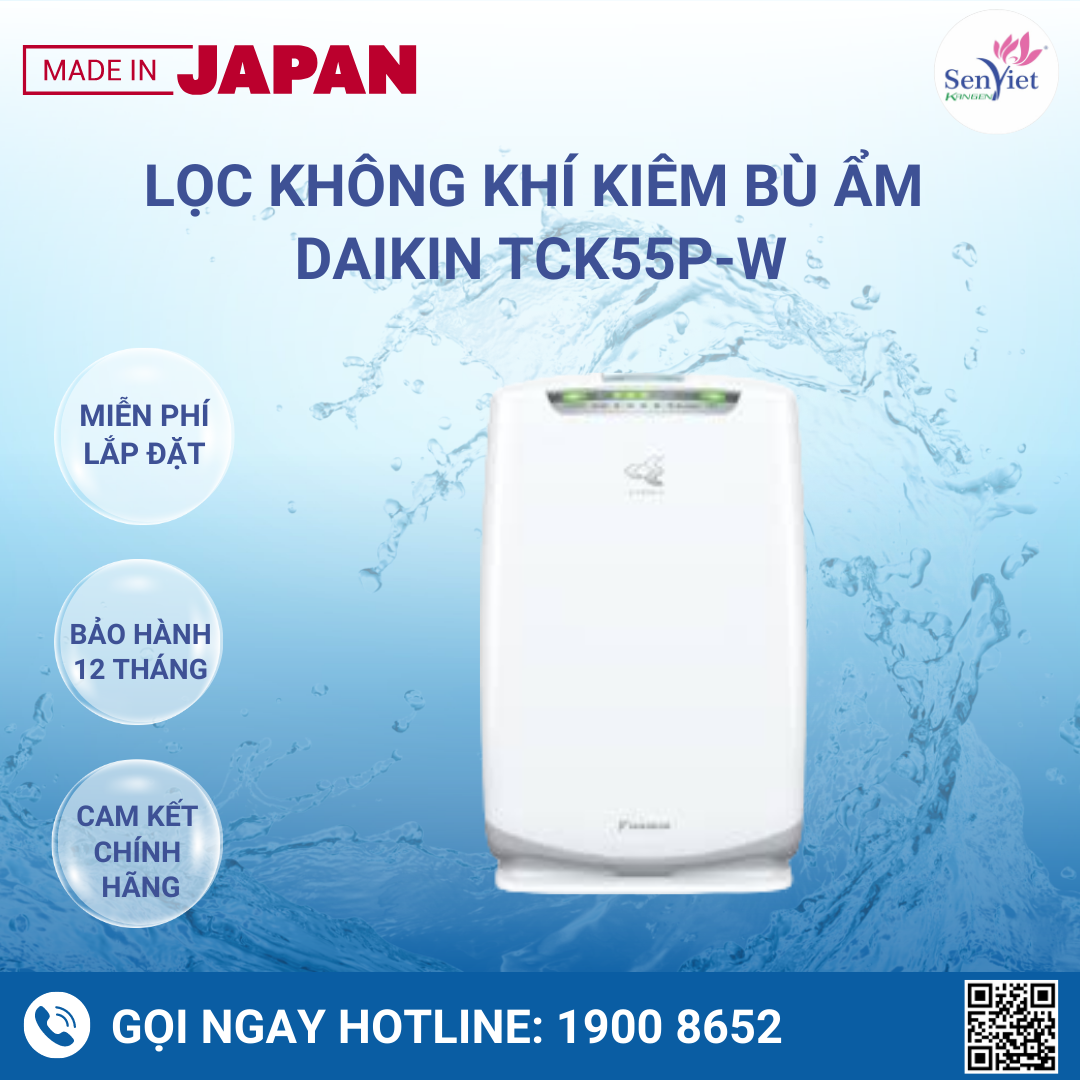Lọc Không Khí Kiêm Bù Ẩm Daikin TCK55P-W