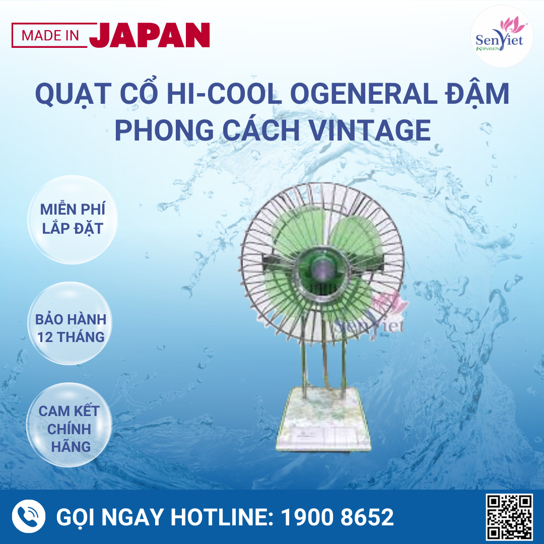 Quạt Cổ HI-COOL OGENERAL ĐẬM PHONG CÁCH VINTAGE