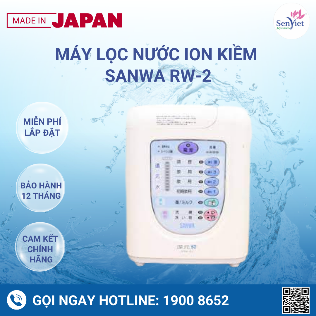 Máy Lọc Nước Ion Kiềm Sanwa RW-2