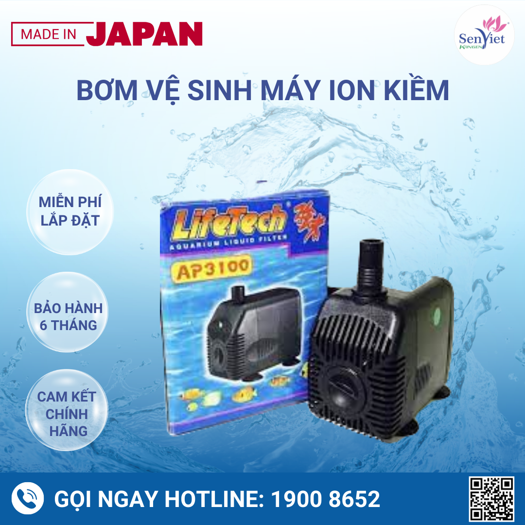 Bơm vệ sinh máy ion kiềm